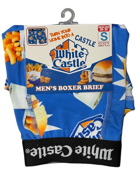 Mens White Castle Licensed Boxer Briefs - Size Small - NWT